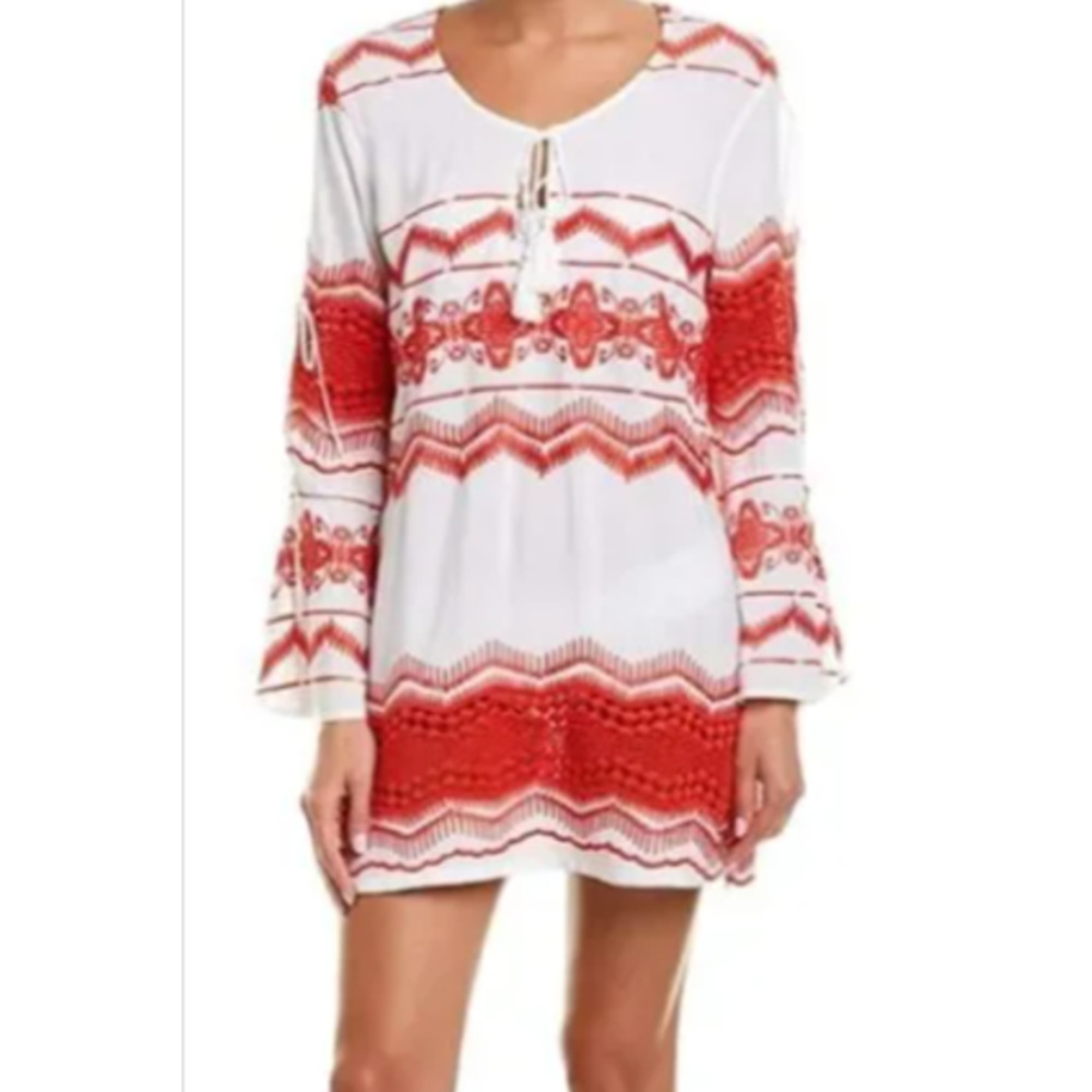 La Blanca Swimwear Crochet Coverup Women's Large